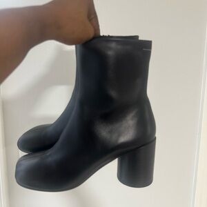 MM6 Maison Martin Margiela Black Ankle Boots